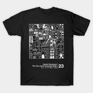 The City and Its Uncertain Walls - Minimalist Artwork Design T-Shirt